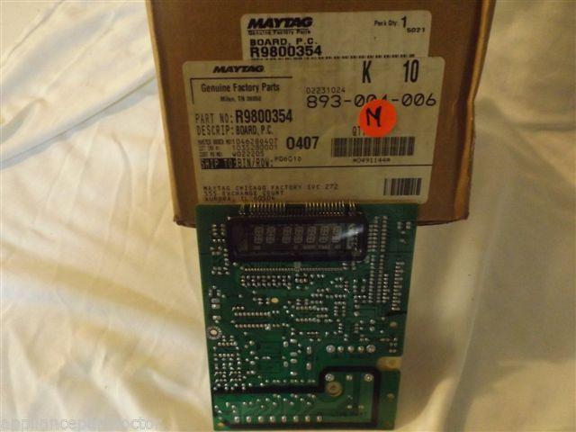 MAYTAG/AMANA MICROWAVE R9800354 Board, P.c. & Timer NEW IN BOX MAYTAG/AMANA MICROWAVE R9800354 Board, P.c. & Timer NEW IN BOX